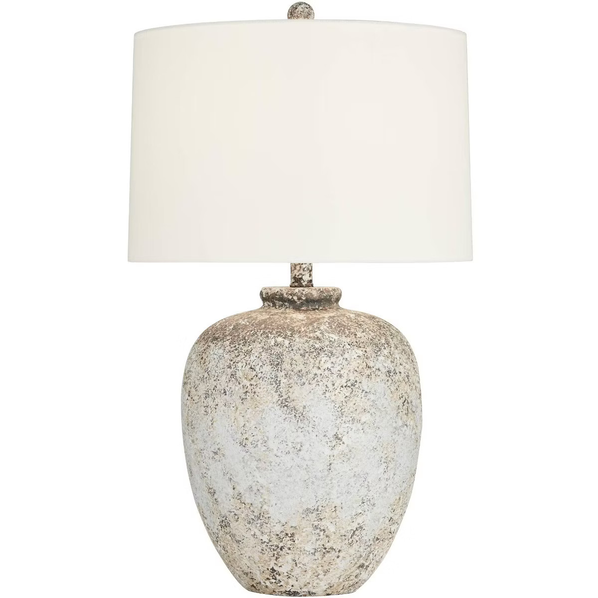 360 Lighting Astaire 27" Tall Urn Jar Farmhouse Rustic Table Lamp Weathered Vintage Finish Single... | Target