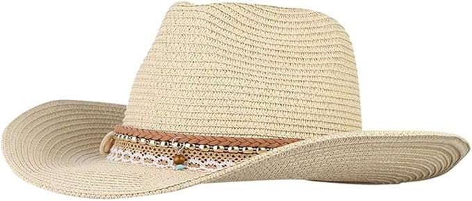 Cowboy Hat for Men Women Girls Vintage Western Cowgirl Hat for Costume Party Wide Brim Style West... | Amazon (US)