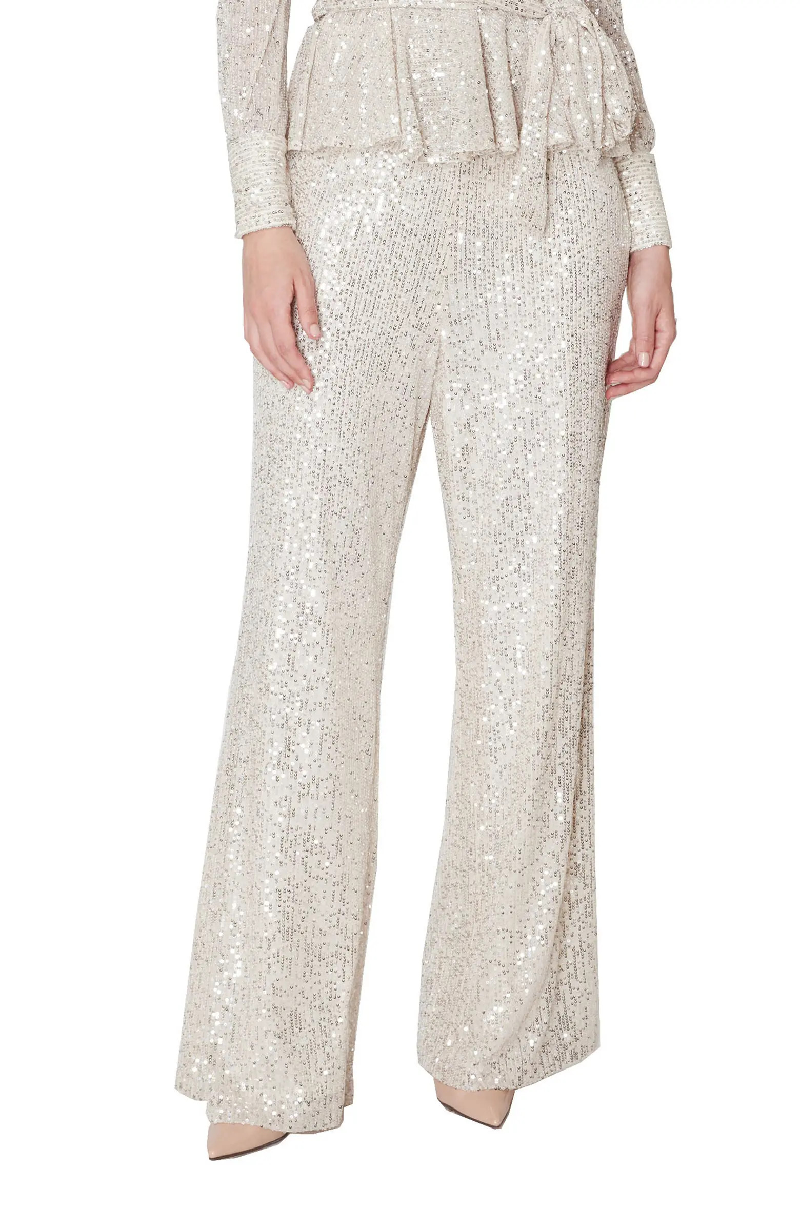 Straight Leg Sequin Pants | Nordstrom