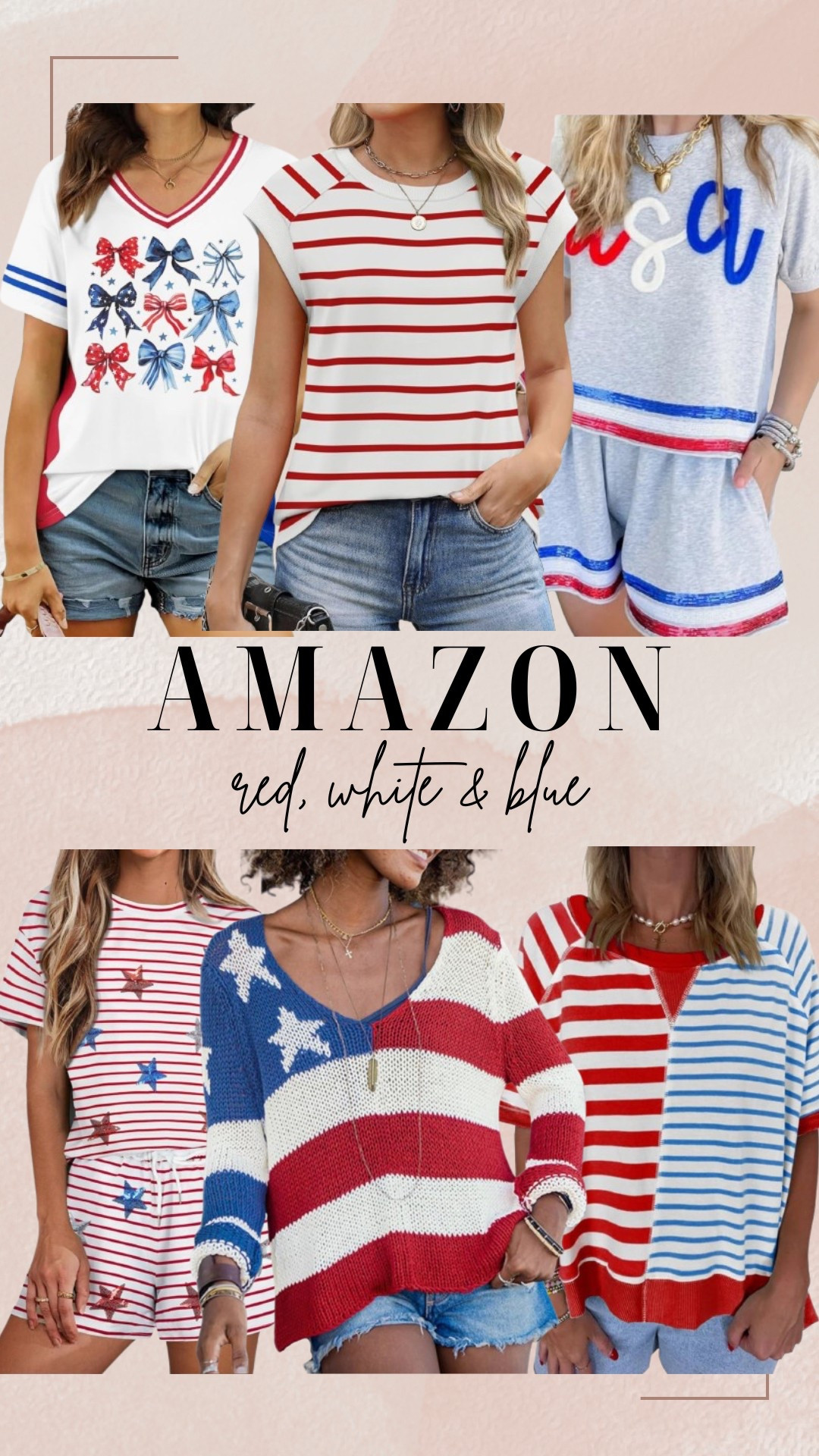 Amazon red, white & blue ❤️🤍💙

#LTKSeasonal #LTKFindsUnder100 #LTKFindsUnder50