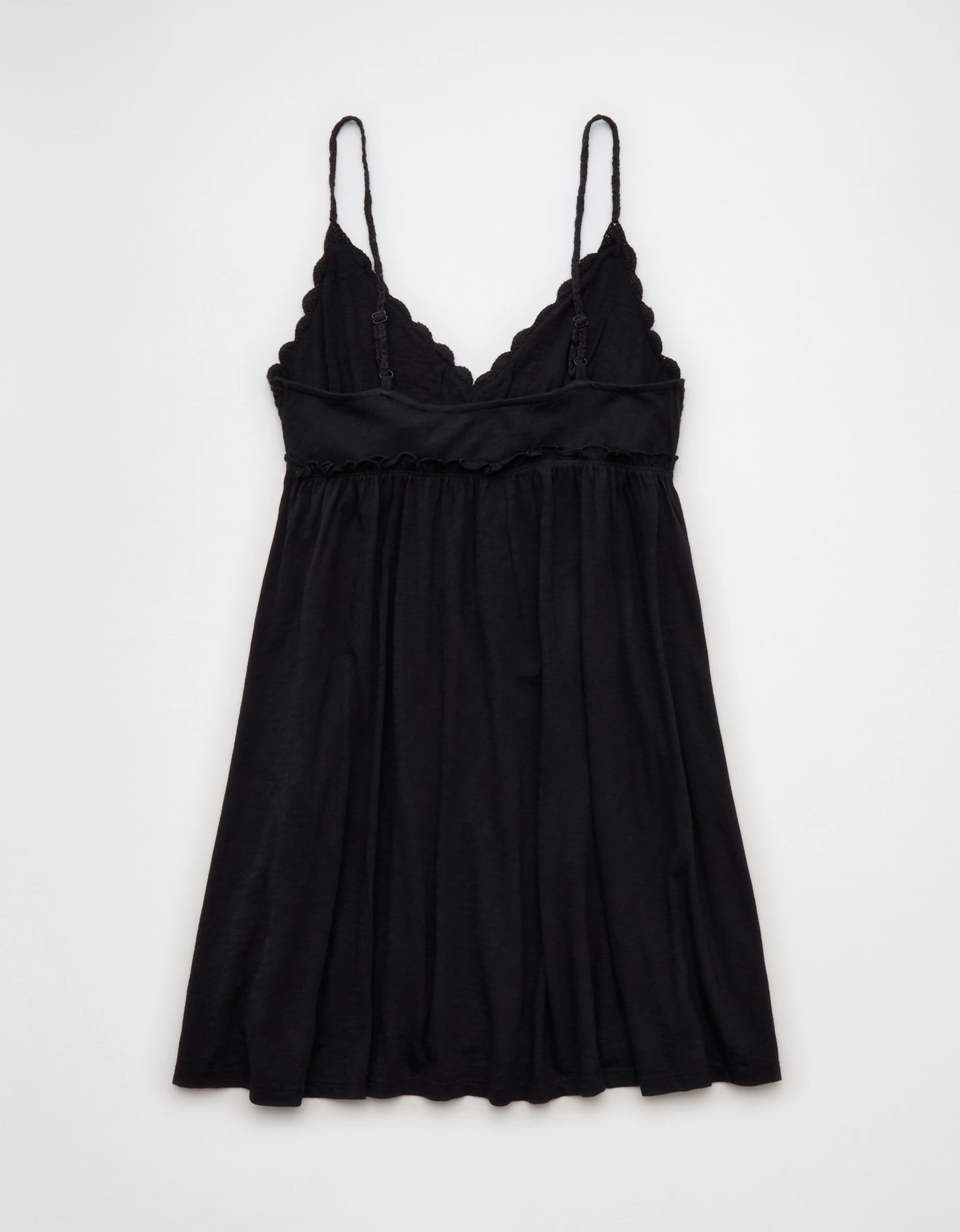 AE Sunchaser Babydoll Crochet Mini Dress | American Eagle Outfitters (US & CA)