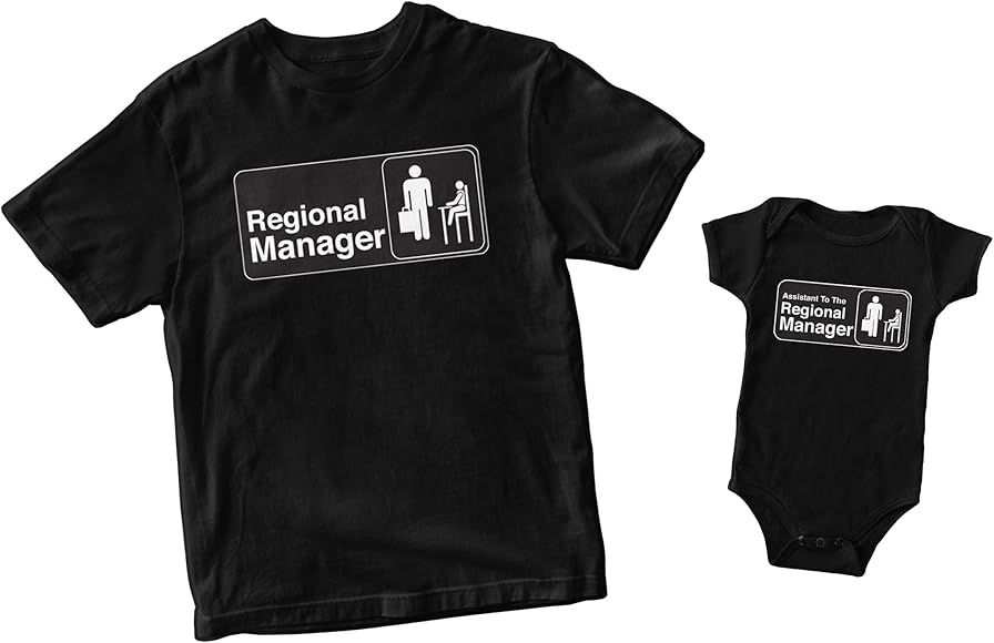 Regional Manager/Assistant to The Regional Manager Matching Family Shirts | Amazon (US)