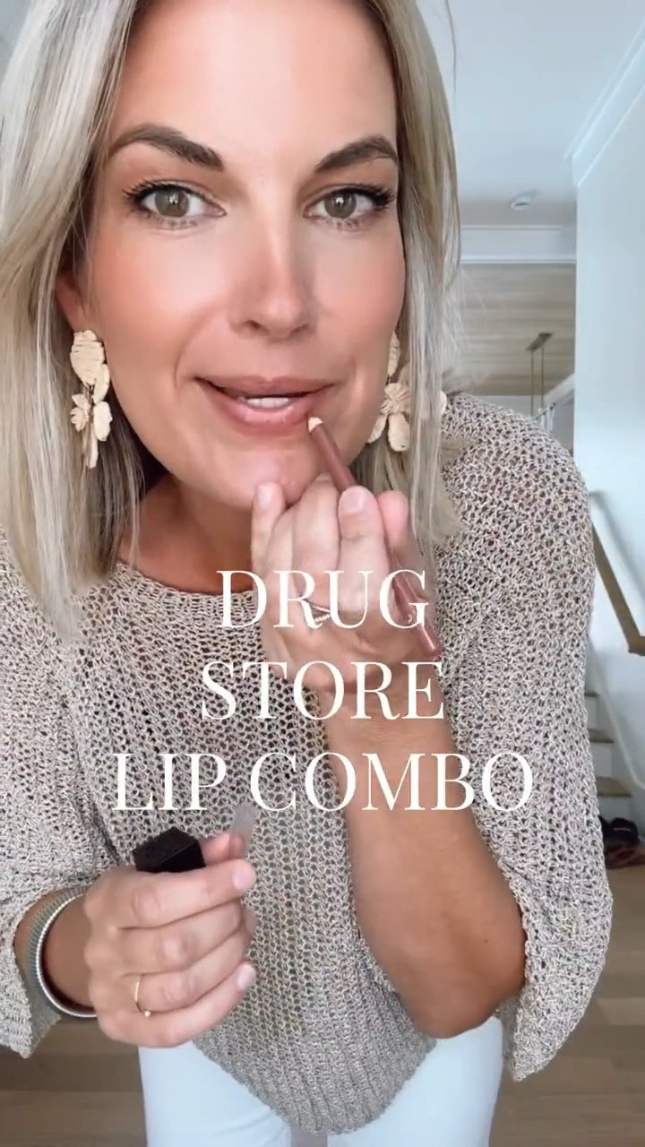 Drug store lip combo! Fake a filler 💄. Lip liner “mauve over”, gloss “it’s giving guava”. Small sweater. 27 tall white jeans. I’m 5’11”.

#LTKgrwm #LTKootd #LTKOver40