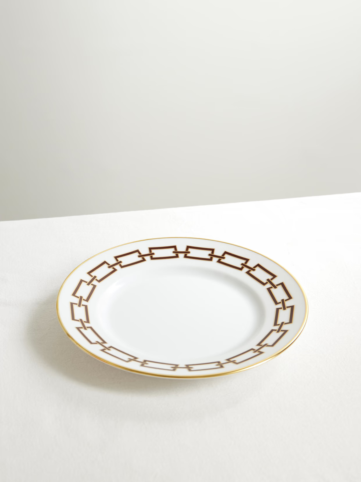 GINORI 1735 - Catene Gold-plated Porcelain Dessert Plate - White | NET-A-PORTER (US)
