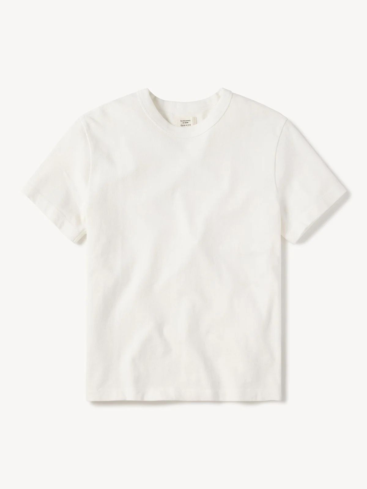 White Field-Spec Cotton Heavy Tee - Buck Mason- Modern American Classics | Buck Mason