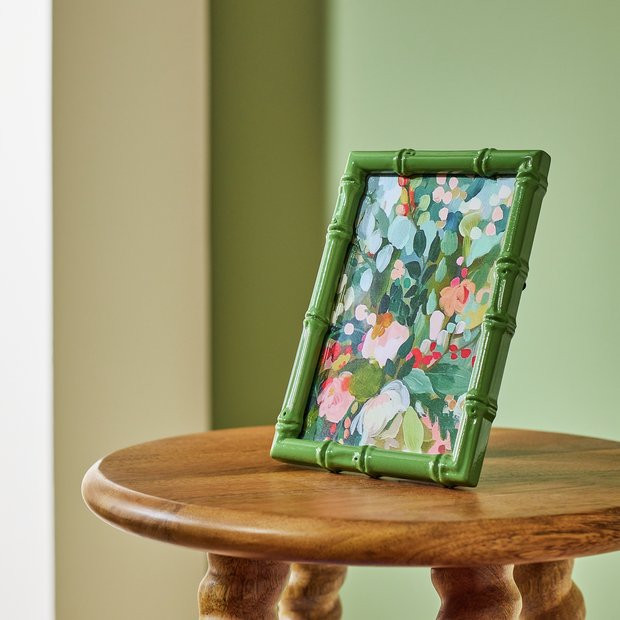 Buy Habitat Bamboo Effect Green Picture Frame - 4x6" | Picture frames | Habitat | Habitat UK