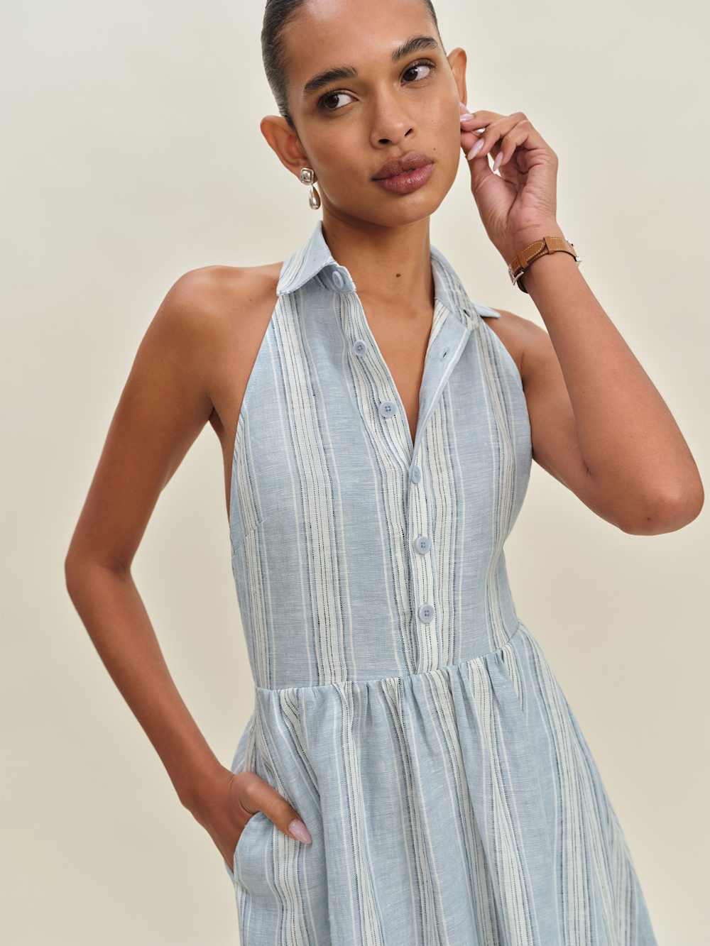 Tace Linen Dress | Reformation (Global)