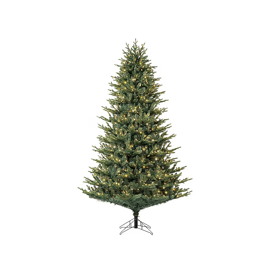 GE 7.5-ft Montana Fir Pre-lit Artificial Christmas Tree with White LED Lights | Lowe's