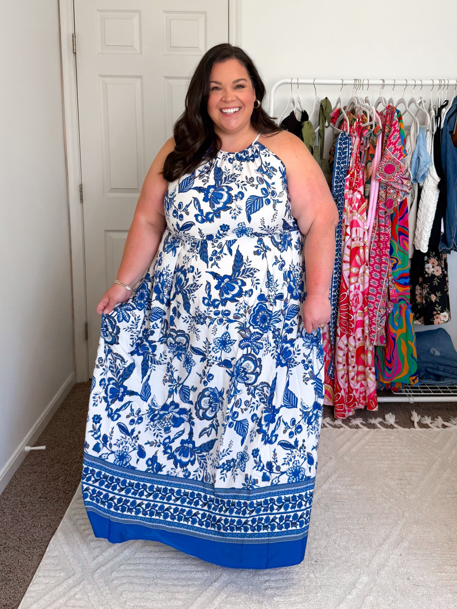 Absolutely in love with this Amazon boho blue dress! Perfect for us plus size girls this summer! I’m in a 3xl, does fit slightly tight in the chest but not uncomfortable! 

#LTKFindsUnder50 #LTKPlusSize #LTKWedding