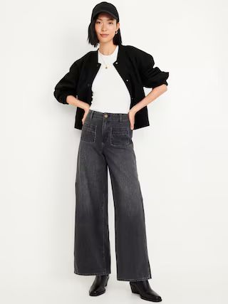 High-Waisted Baggy Wide-Leg Jeans | Old Navy (US)