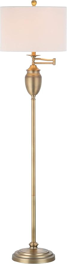 Safavieh Lighting Collection Antonia Floor Lamp, 60", Gold | Amazon (US)