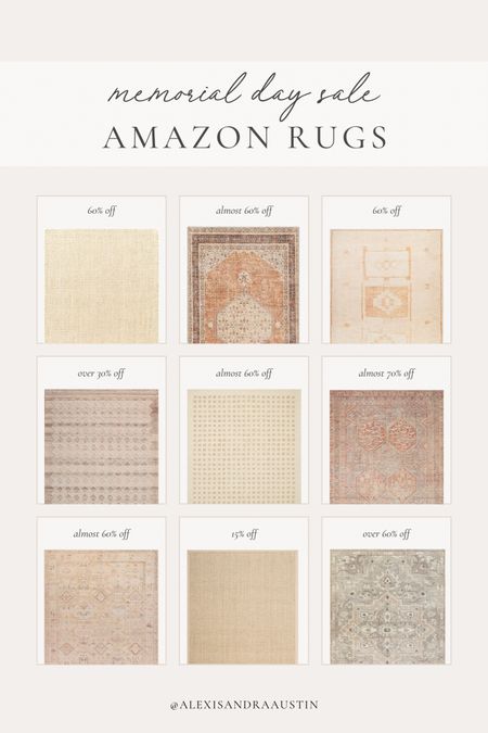 My favorite Amazon rugs finds - currently on sale for Memorial Day

Home finds, deal of the day, sale alert, neutral area rug, found it on Amazon, Memorial Day sale, Safavieh, Chris Loves Julia, Becki Owens rug, living room refresh, bedroom refresh, shop the look!