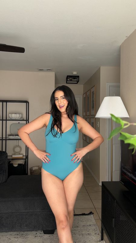 Picked up these two one piece swimsuit / bathing suits from Yitty, the fabric is super soft and buttery yet extremely supportive and sucks you in all the right places. The blue is my fave though, so ready for this warmer summer weather and ready to get in a pool or go to the beach ASAP

#LTKVideo #LTKSeasonal #LTKswim