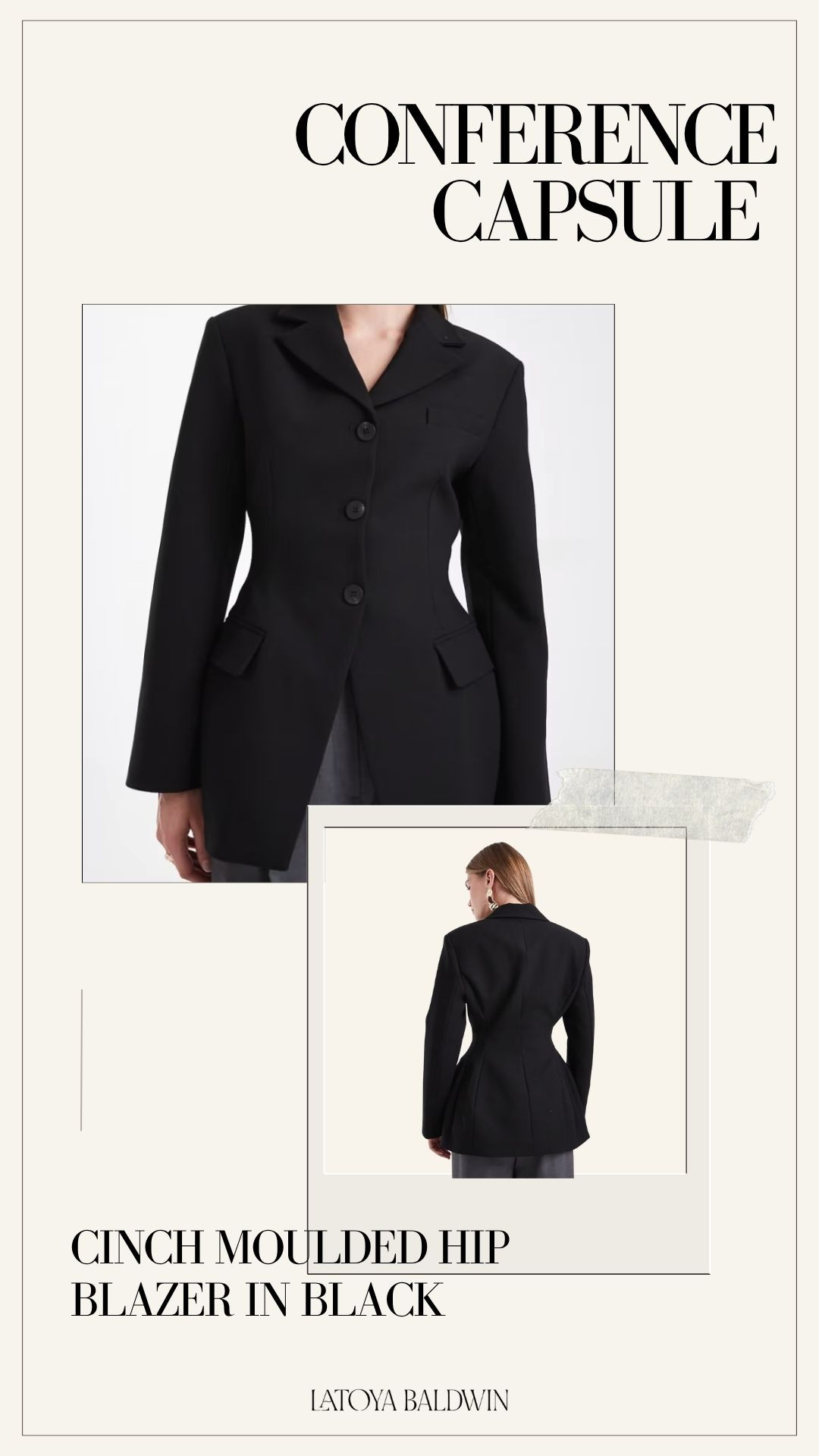 An easy black blazer that fits like it was made for you. Clean lines, a perfect cinch, and polished enough to carry you from morning panels to dinner without changing a thing.
#cinchblazer #blackblazer #conferencestyle #blazer #conferenceoutfit 

 

#LTKWorkwear #LTKStyleTip #LTKSeasonal