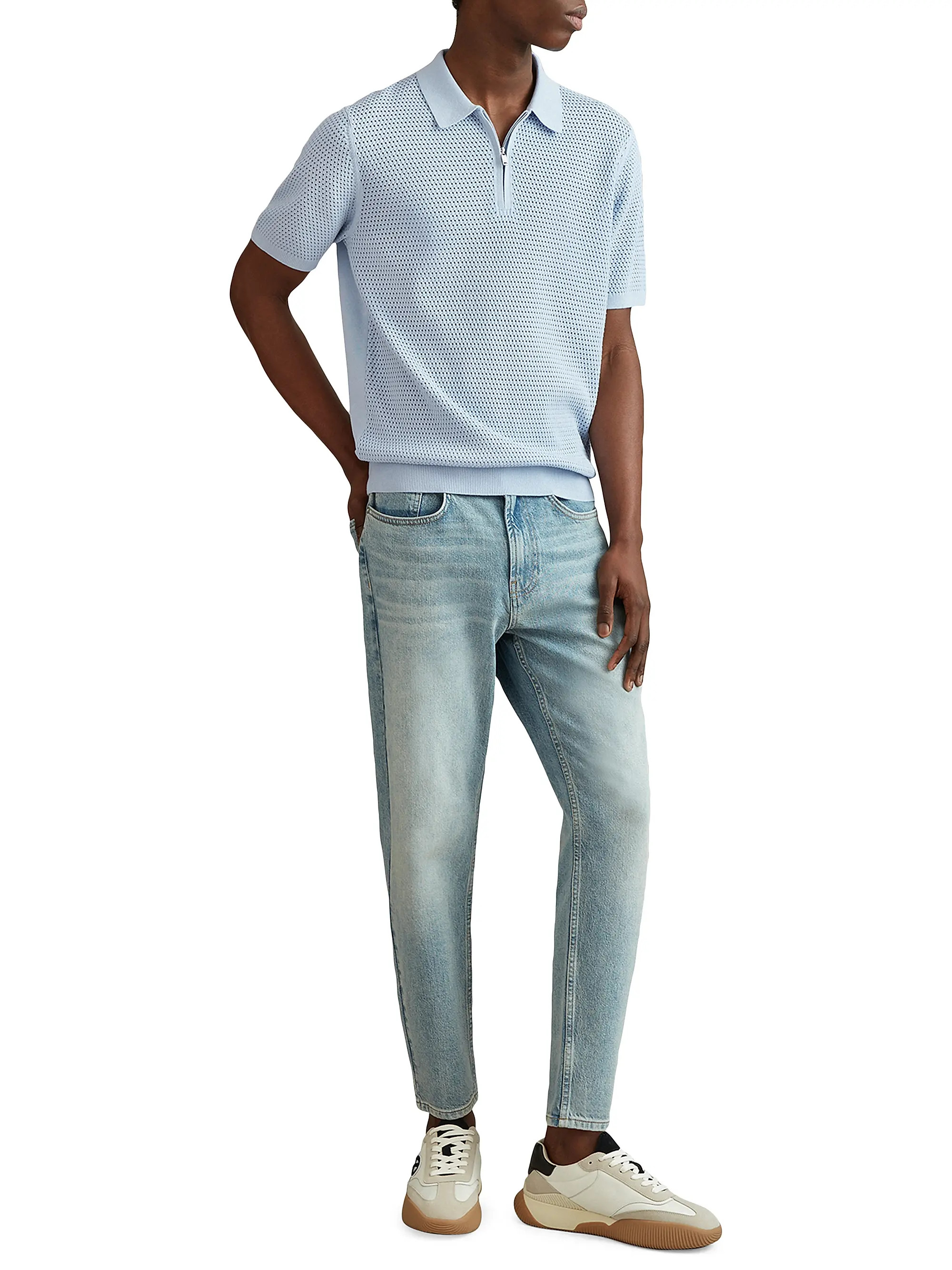 Burnham Cotton-Blend Polo Shirt | Saks Fifth Avenue