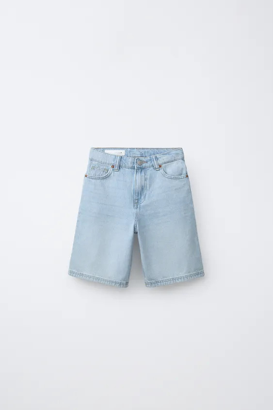 RELAXED BAGGY DENIM SHORTS | Zara US