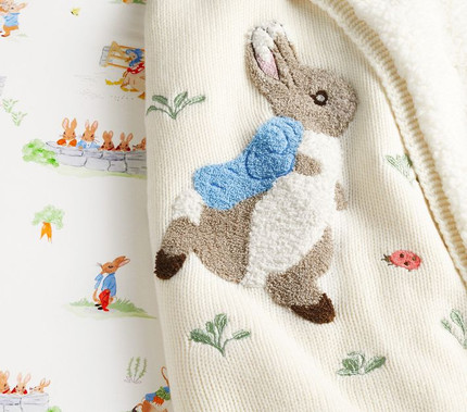 Click for more info about Peter Rabbit™ Garden Organic Crib Fitted Sheet