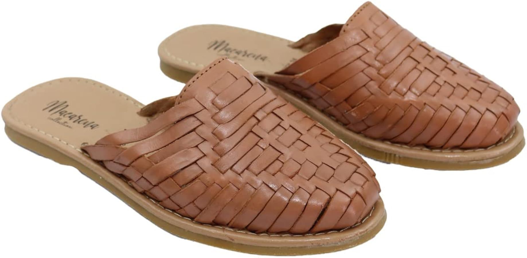 Sandals women Huarache Sandal Colorful Leather Mexican Style Color Tan 702 | Amazon (US)