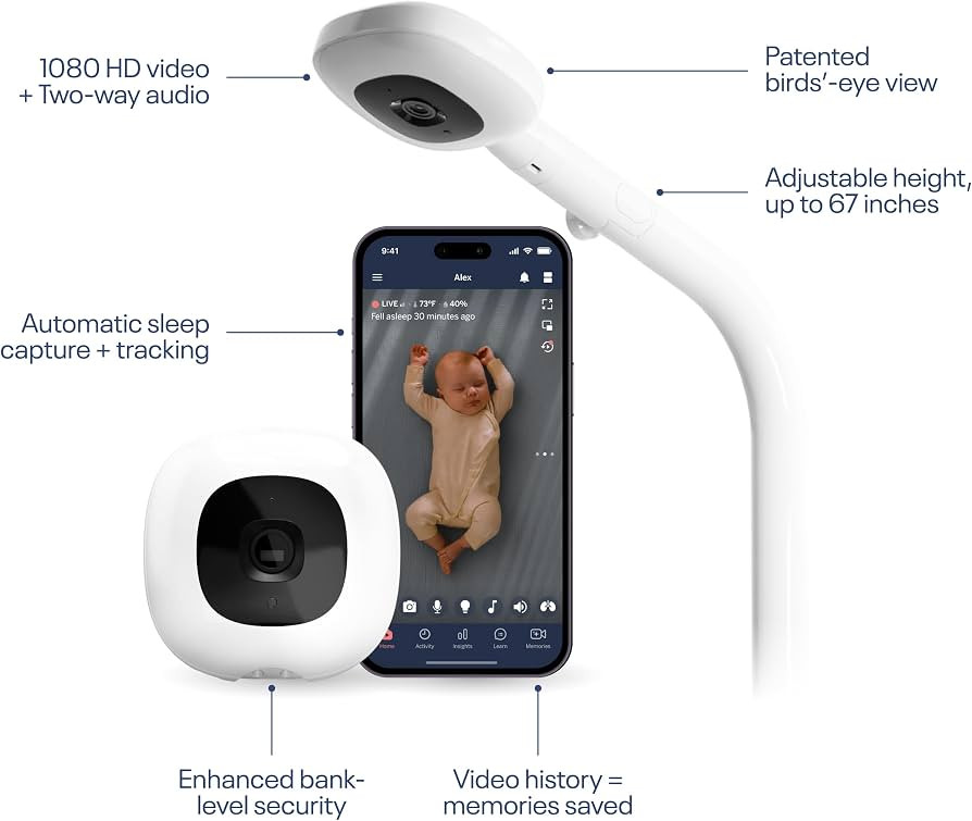 Nanit Pro Smart Baby Monitor - Camera & Floor Stand - 1080p Wi-Fi Video Camera, 2-Way Audio, See ... | Amazon (US)