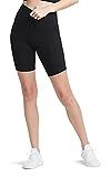 Yummie Women's Mel Cotton Stretch Biker Shorts with Pockets, Black, X-Small | Amazon (US)