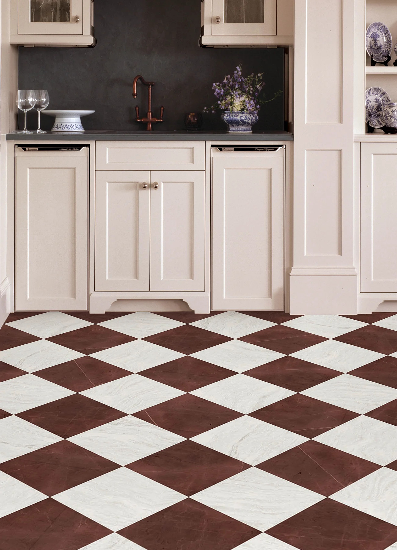 Chris Loves Julia Bonneville Floor Tiles | WallPops