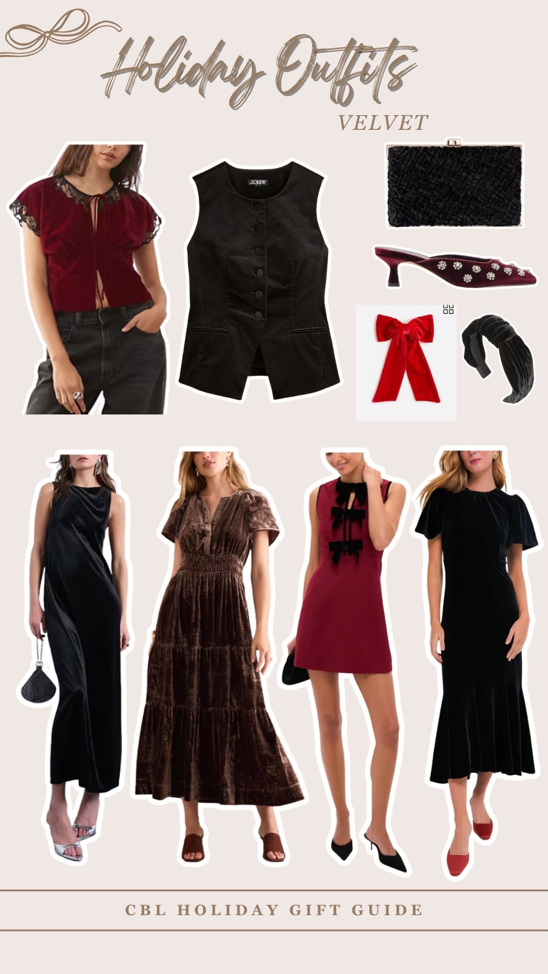  Pop of velvet for your New Year’s Eve or Christmas outfit. Perfect addition to a festive holiday outfit this winter! 

#LTKHoliday