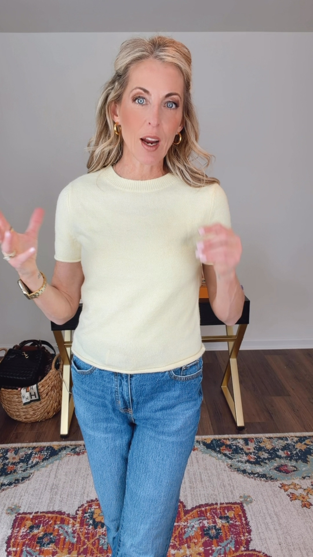 Spring finds on a budget are my favorite kind of finds, and I’m partnering with Kohl’s to share some of the cutest new arrivals all on sale and under $35. This first top is such a fun one—this Sonoma short sleeve style sweater is giving effortless spring charm, and it’s perfect with jeans, shorts, or even dressed up for work. Don’t forget to use code GET15 for an extra discount at checkout.

@kohls     #ad, #KohlsPartner, #KohlsFinds
#LTKootd #LTKOver40 #LTKmomlife