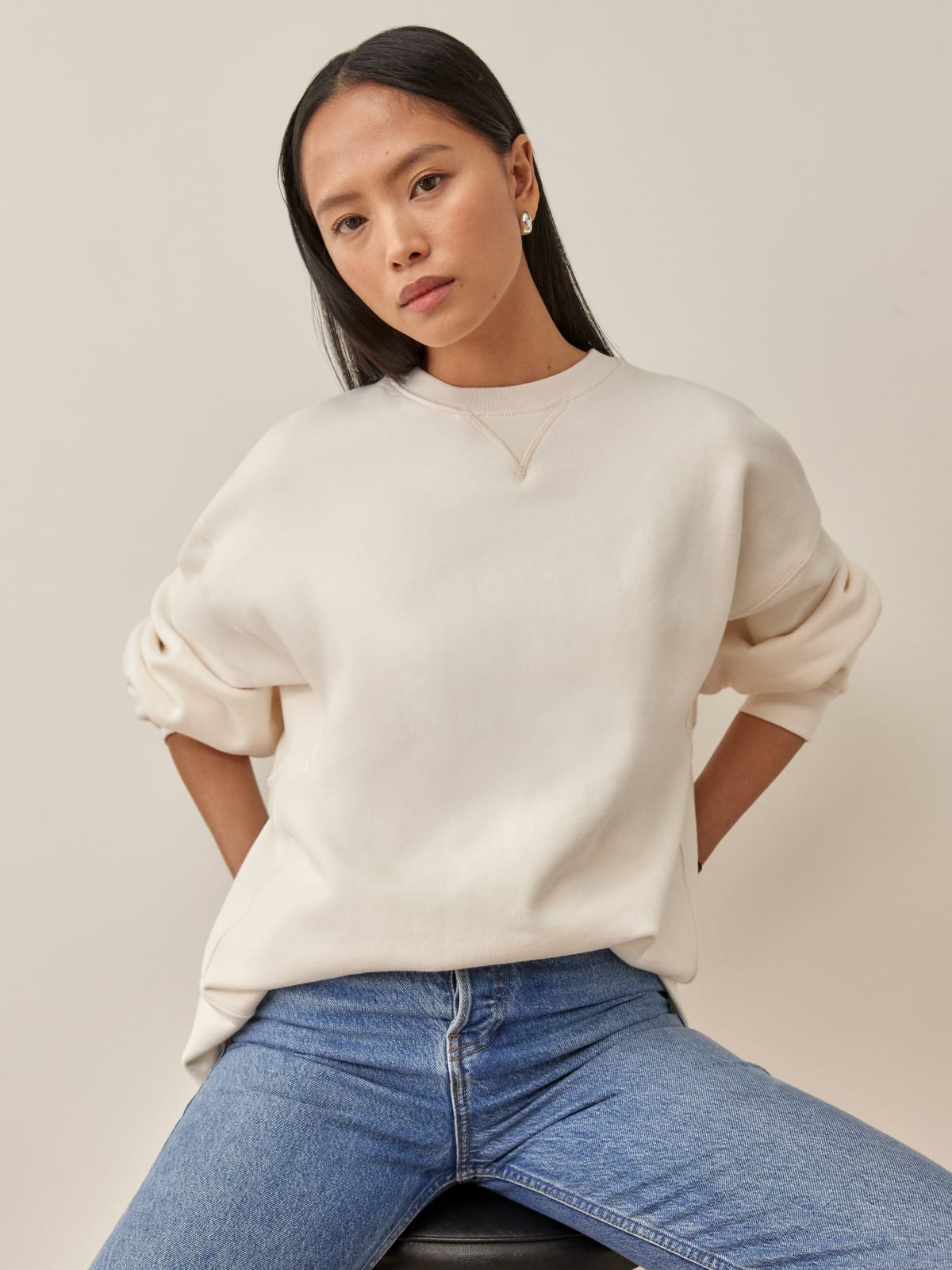 Vintage Oversized Crewneck Sweatshirt | Reformation (Global)