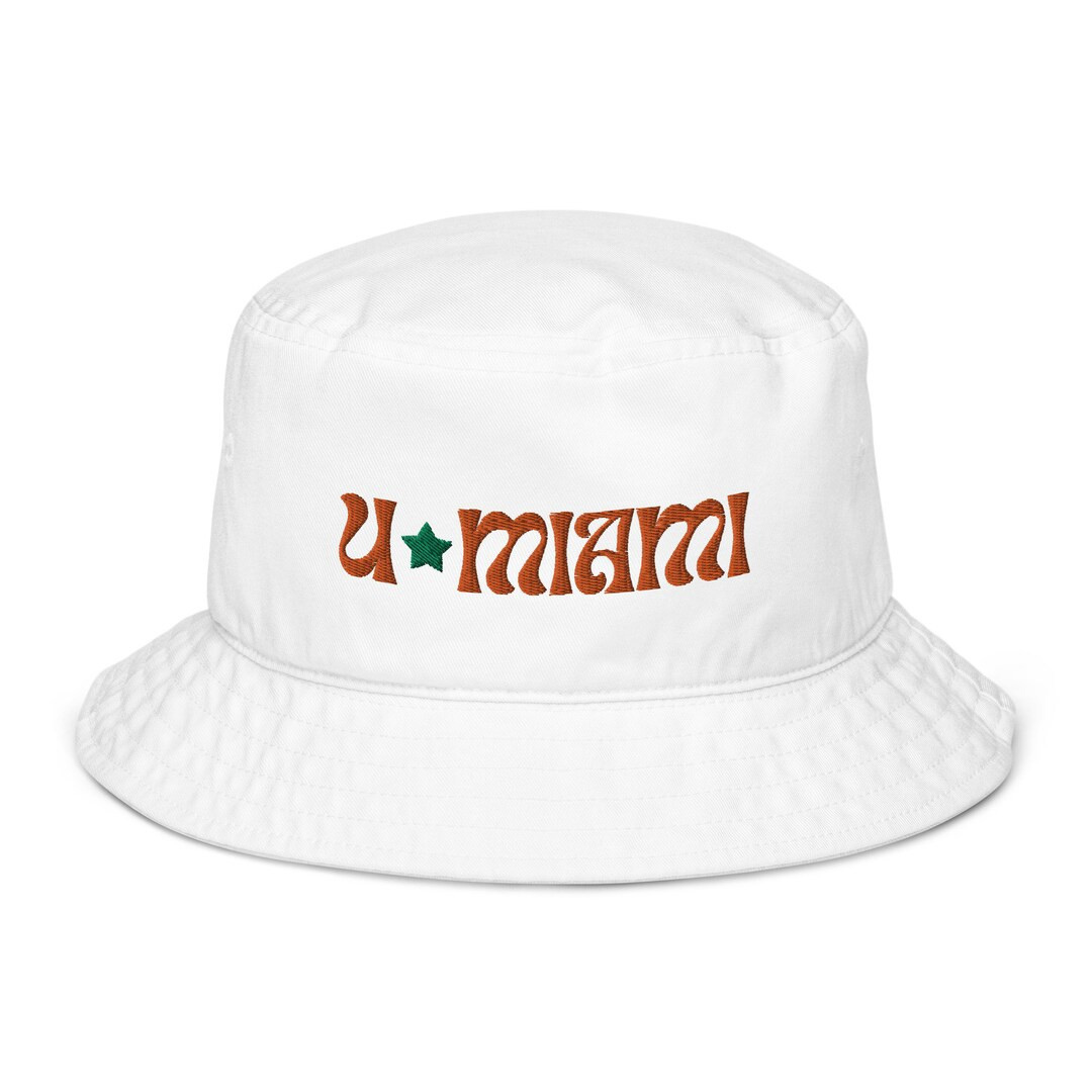 University of Miami Embroidered U Star Miami Organic Bucket Hat - Etsy | Etsy (US)