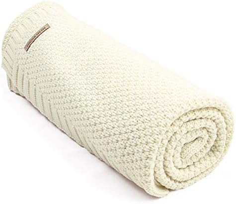 mimixiong Toddler Knitted Blanket Baby Blankets for Boys and Girls(White) | Amazon (CA)