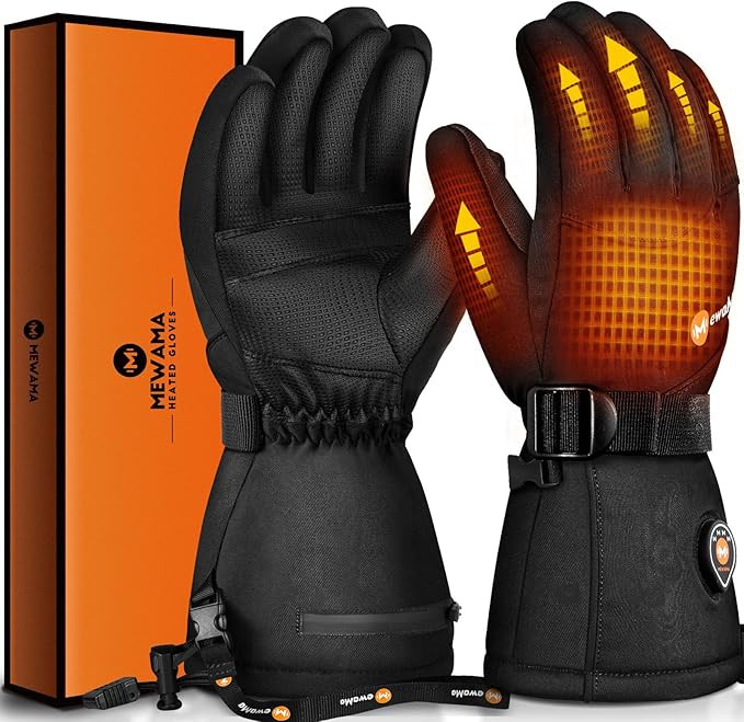 Heated Gloves for Men Women - MewaMaA 7.4V Battery Rechargeable Heated Ski Gloves Touchscreen Wat... | Amazon (US)