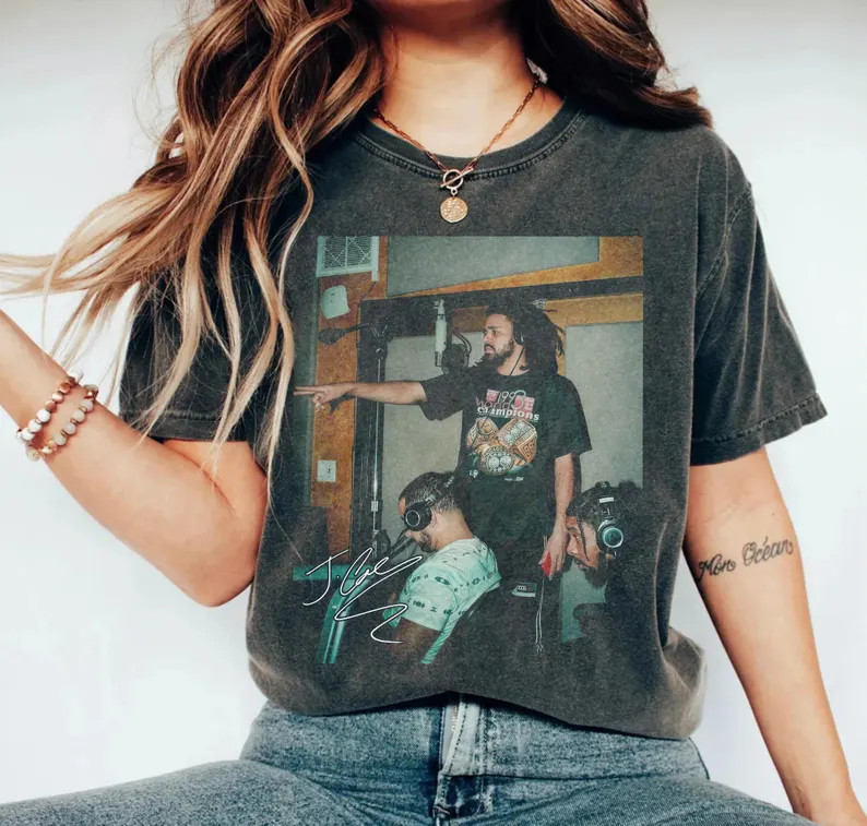 Vintage J Cole T-Shirt, J Cole Hip Hop Tee, J Cole Gift For Women and Man Unisex T-Shirt, Gift Fo... | Etsy (US)