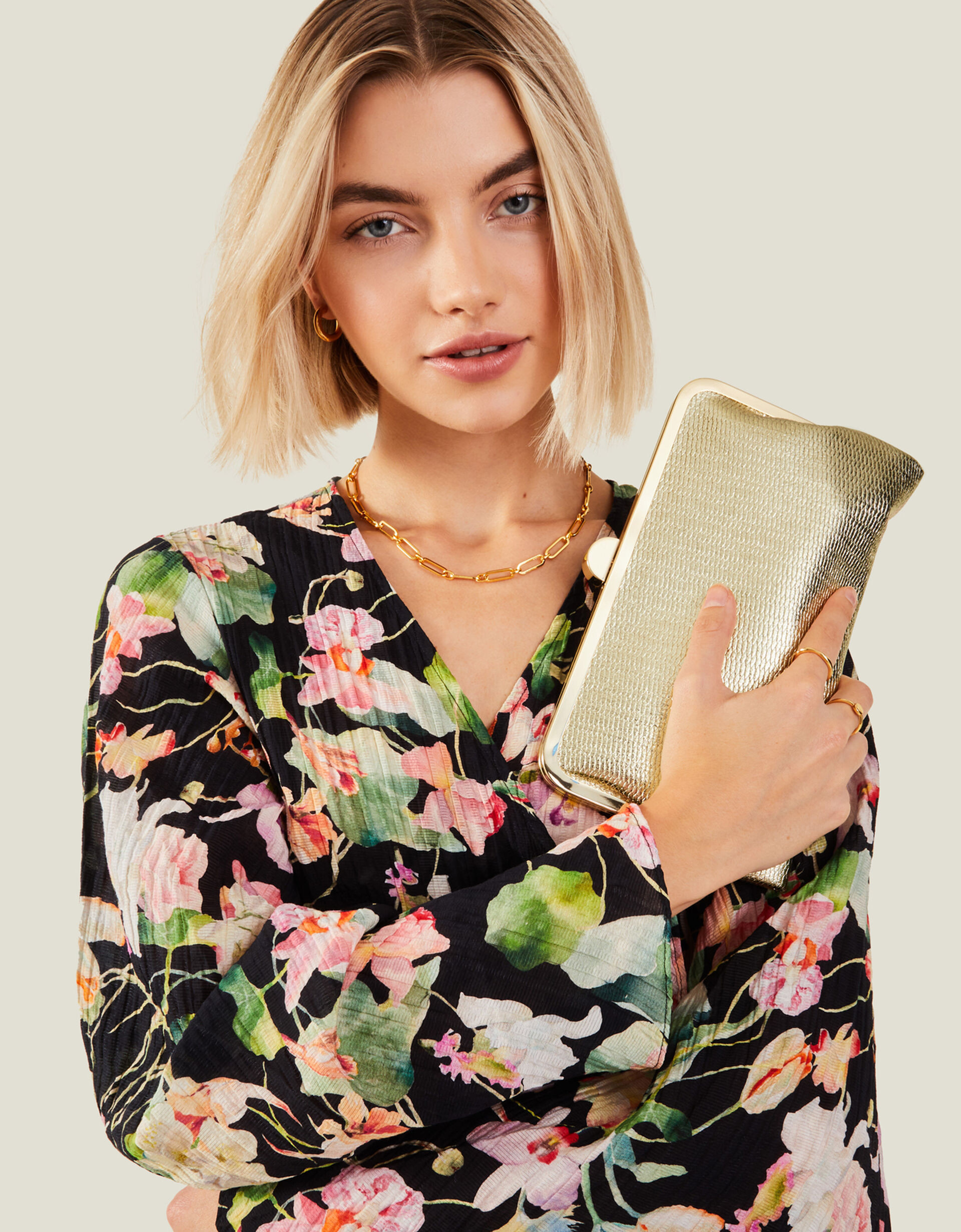 Metallic Clutch Bag | Accessorize (Global)