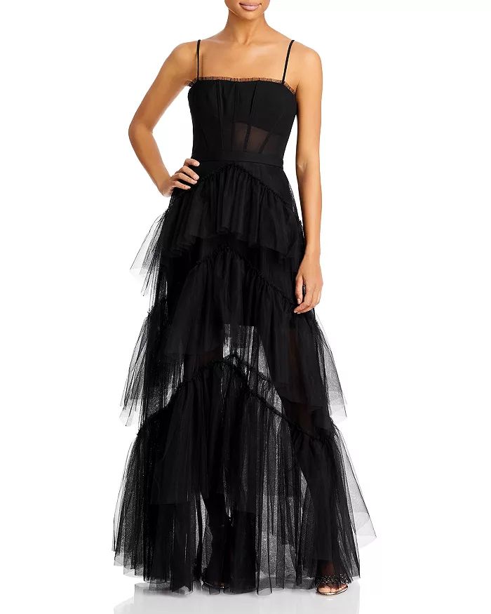 BCBGMAXAZRIA Tulle Corset Essential Gown Women - Bloomingdale's | Bloomingdale's (US)