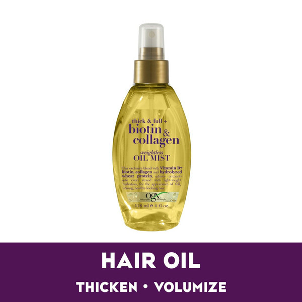 OGX Thick & Full Biotin & Collagen Weightless Oil Mist - 118 ml | Instacart
