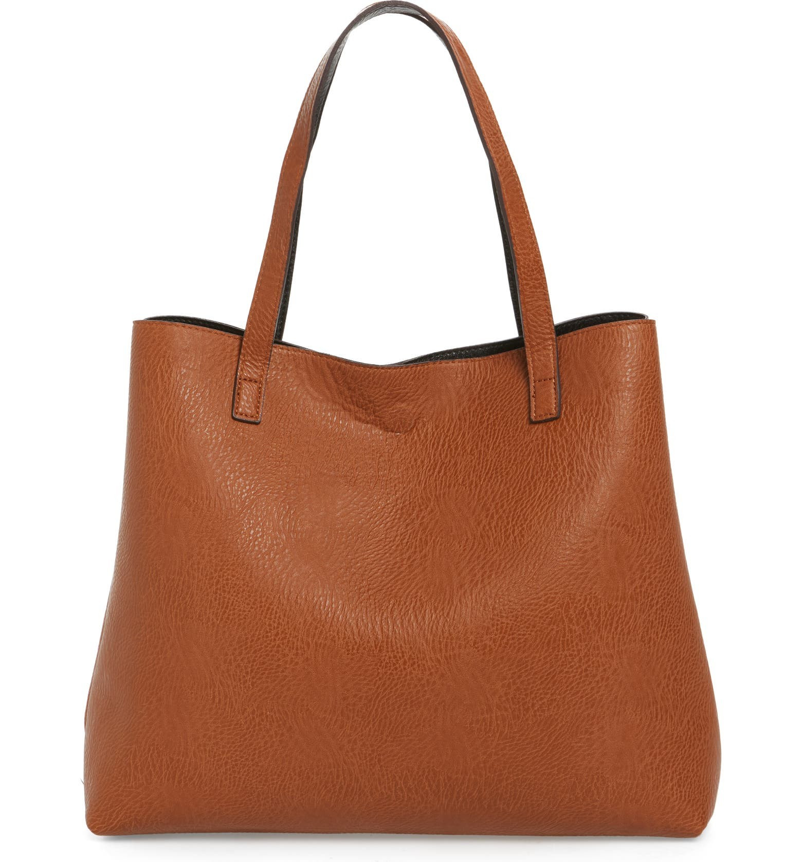 Reversible Faux Leather Tote & Wristlet | Nordstrom