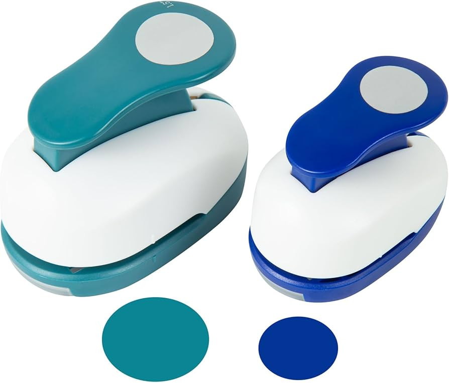 QIQQIKIN 2PCS Circle Cutter (1.5 inch+1 inch), Whole Hole Punch Shapes,Large Circular,Craft Punch... | Amazon (US)
