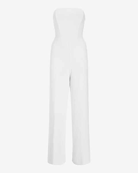 Strapless Wide Leg Jumpsuit | Express
