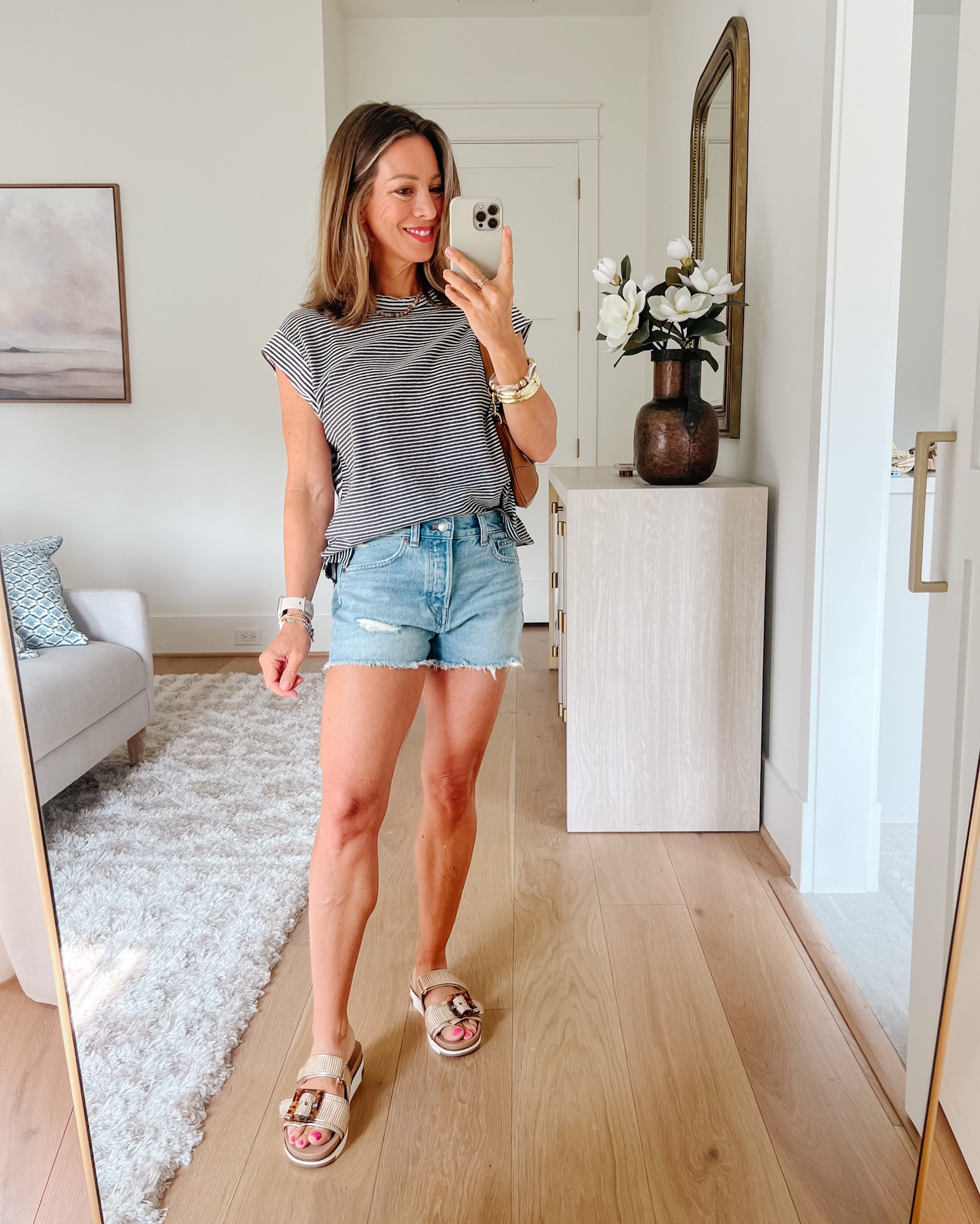 Summer stripes ✨ Swipe to see a closer look at the details! 🦓

Top Fit: I’m wearing an XS

Shorts Fit: I’m wearing a 24

#LTKPetite #LTKStyleTip #LTKFindsUnder100