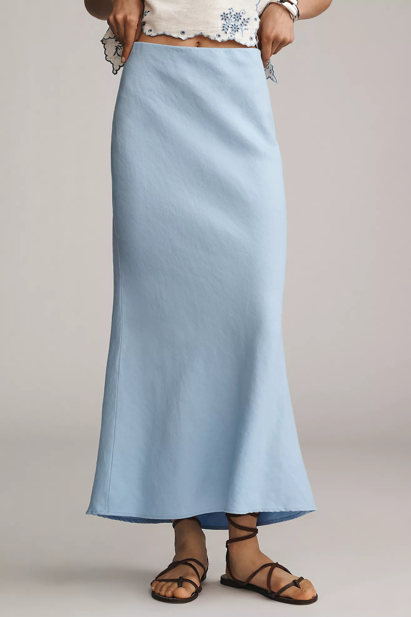 The Tilda Maxi Slip Skirt: Linen Edition | Anthropologie (US)