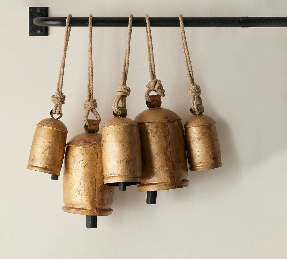 Handcrafted Brass Bells Wall Art | Pottery Barn (US)