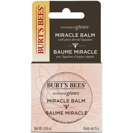 Burt s Bees 100% Natural Origin Goodness Glows Miracle Balm Softens Dry Skin 0.6 Ounce Tin | Walmart (US)