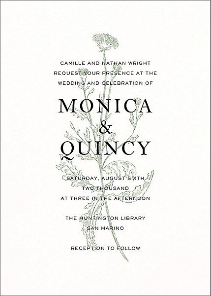 Fine Dandelion Wedding Invitation | Paper Source | Paper Source