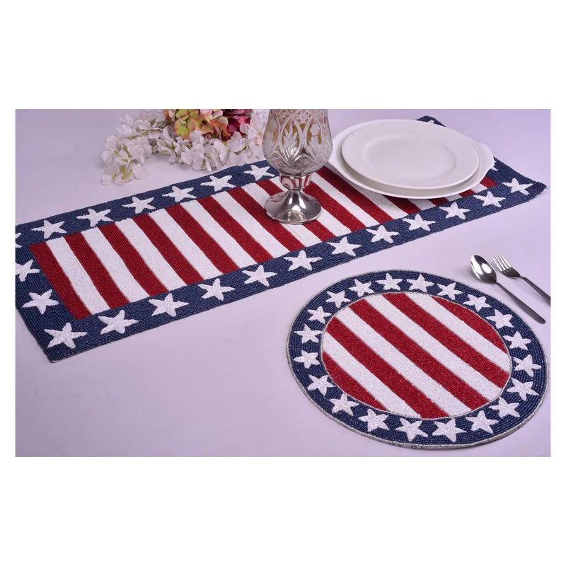Taz Rectangle Striped Independence Day Polyester Table Runnner | Wayfair North America