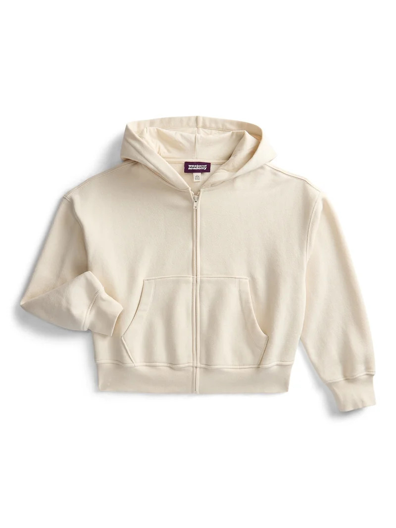 Weekend Academy Boys Fleece Full Zip Hoodie, Sizes 4-18 | Walmart (US)