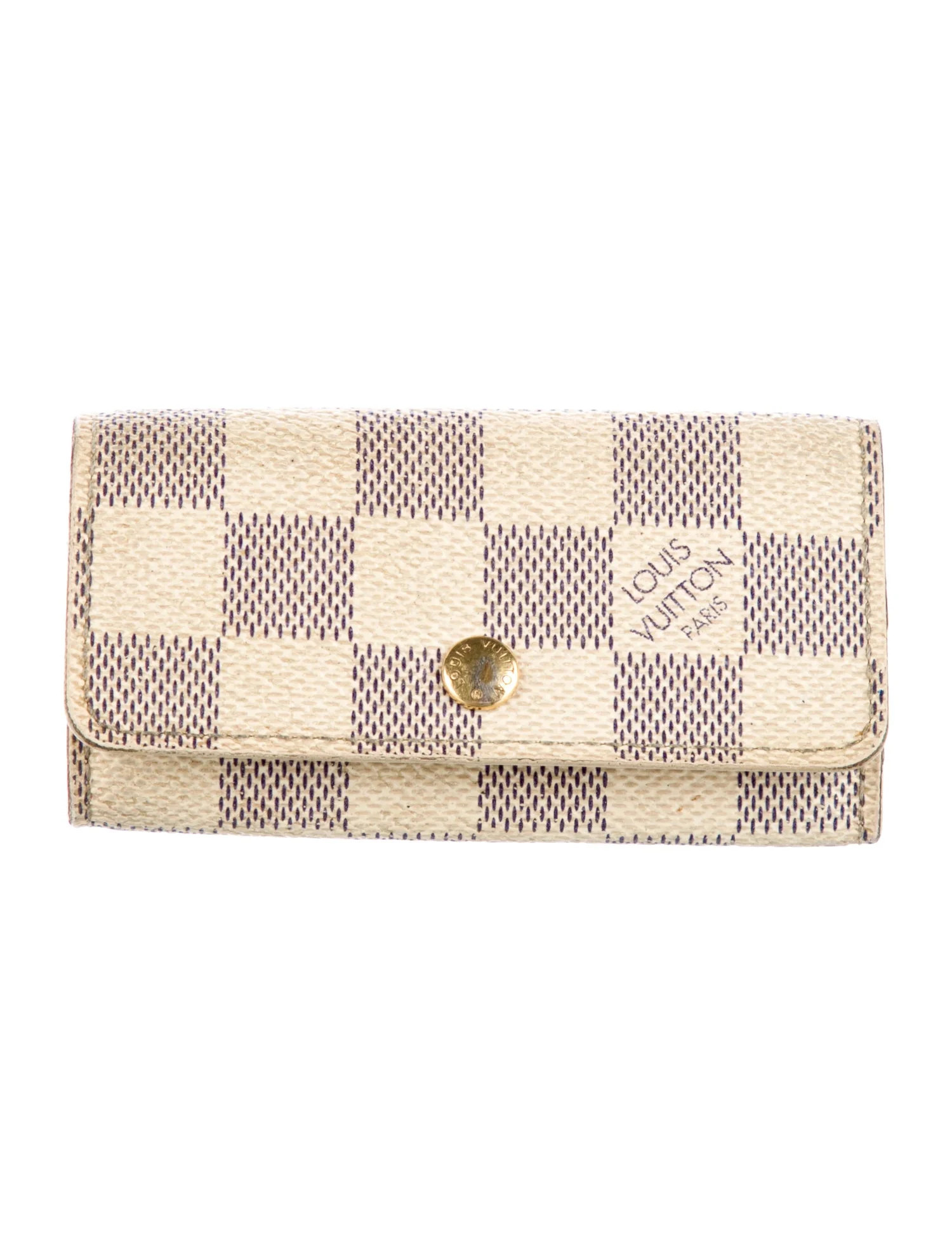 2007 Damier Azur Pattern Key Holder | The RealReal