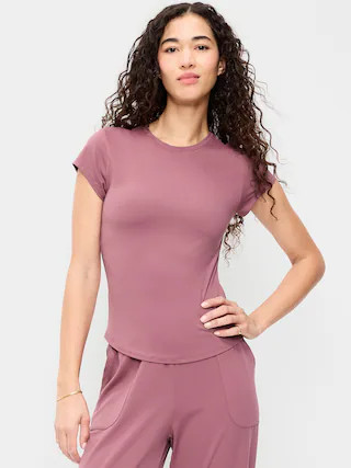 StudioSmooth Short-Sleeve Base Layer Top | Old Navy (US)
