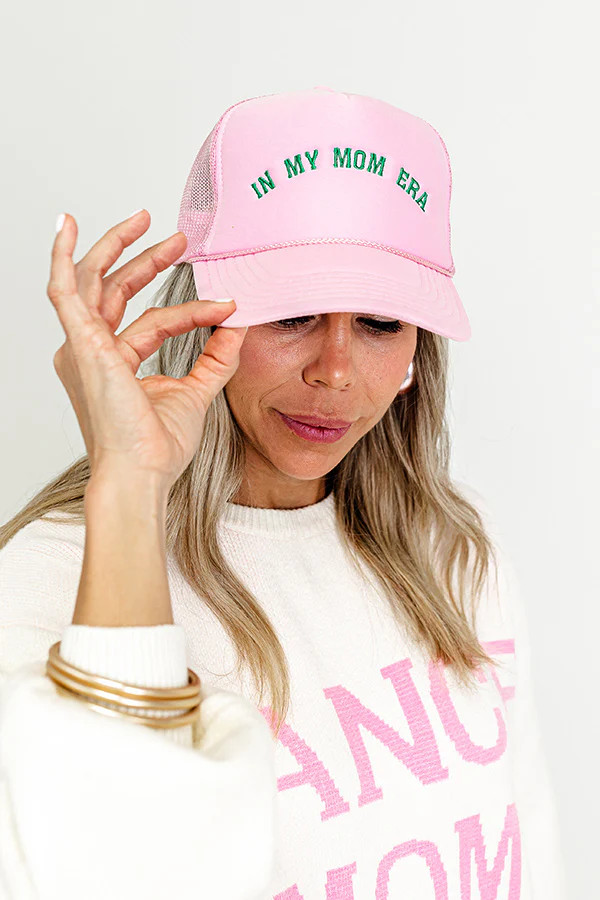 In My Mom Era Embroidered Trucker Hat | Impressions Online Boutique