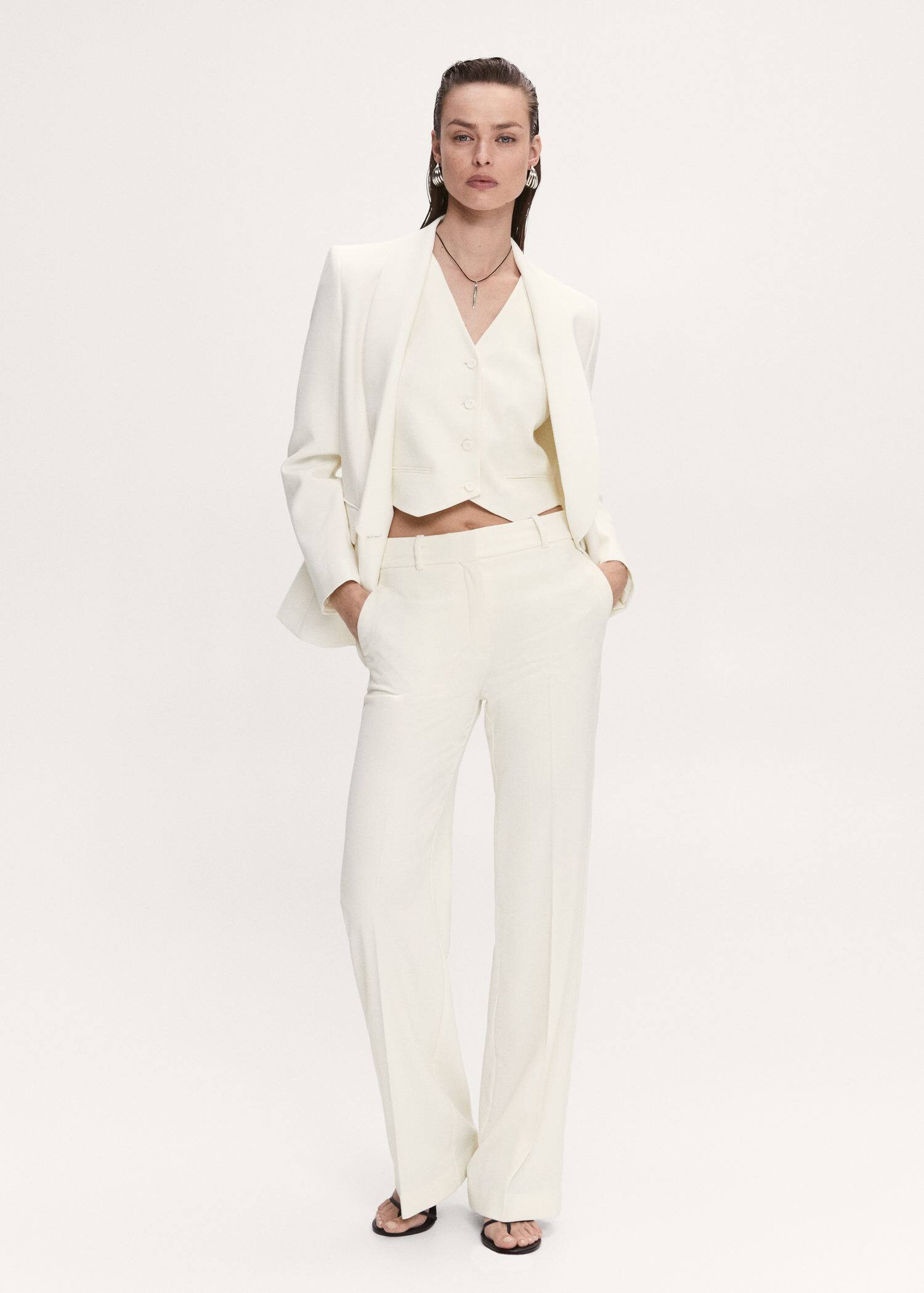 Straight suit pants -  Women | Mango USA | MANGO (US)