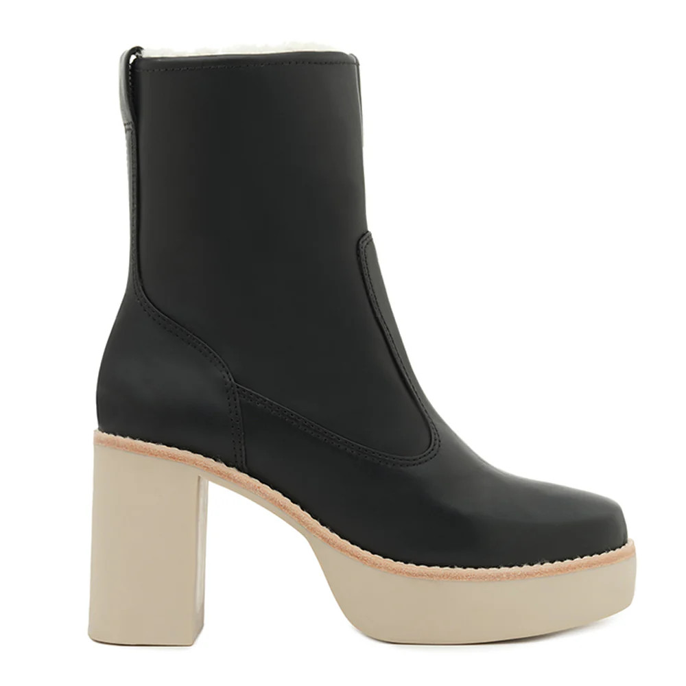 Aspen Shearling Boot In Black | DANIELLA SHEVEL, LLC